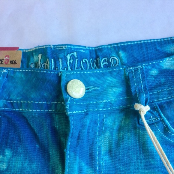 Shorts Wallflower Size 9 Sky Blue Turquoise Indigo - Picture 8 of 8